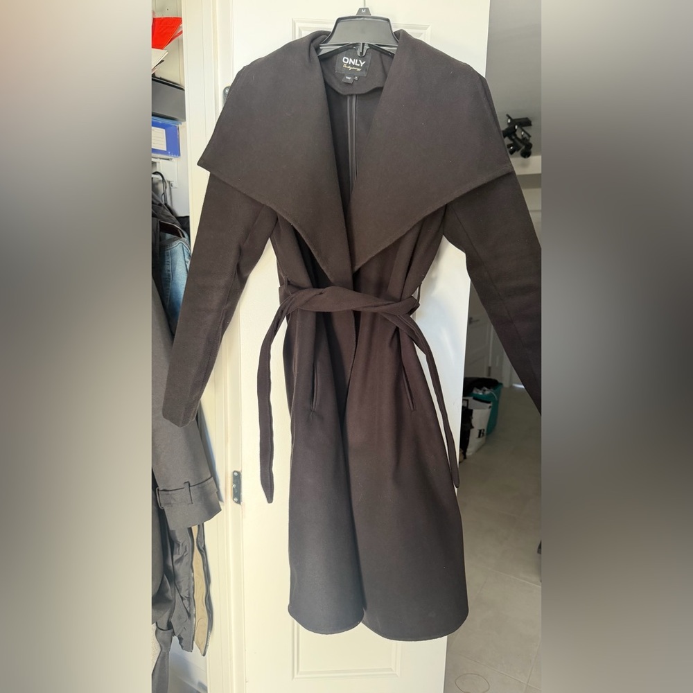 Only - black  Women's wrap coat